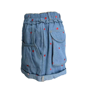 Pantalones cortos para mujer Verano Cómodo Algodón Cintura elástica Transpirable Algodón Cordón Pantalones cortos casuales con bolsillos - Product Image 6