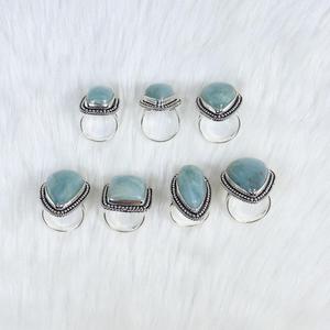 Anillos de piedras preciosas Aguamarina de hermosa calidad, joyería de plata, suministro de joyería chapada en plata, venta al por mayor, anillos Collet, joyería - Product Image 5