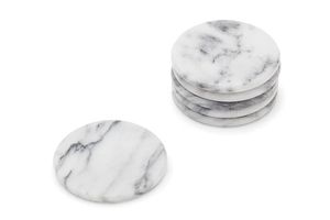 Posavasos decorativos de piedra blanca y gris para mesa de cocina al por mayor, alfombrillas y almohadillas para uso doméstico para cocina y mesa de comedor - Product Image 4