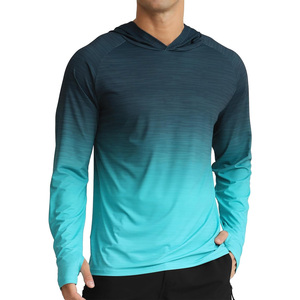 Chemises à capuche légères pour hommes personnalisées Tissu coupe-vent et respirant Logo OEM Manches longues pour la pêche Activités de plein air Événements - Product Image 1