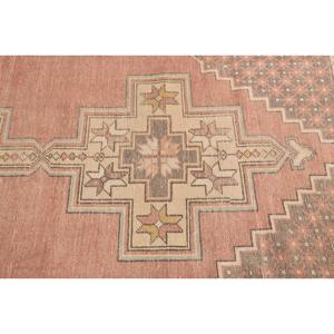 4.3x8.4 ft Turkish Area Rug, Vintage <b>Brown</b> Polka dot Rug - Product Image 5