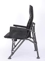 ENJOIN Chaise pliante de camping à cadre en acier portable et durable Chaise à dossier haut