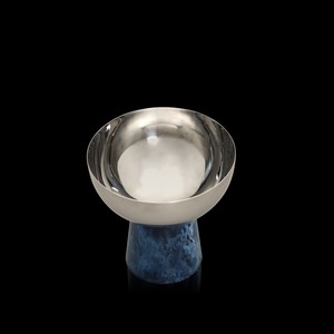 Bol de service impressionnant ustensiles de cuisine maison hôtel Restaurant Fruits secs Dates bols de service couleur argent bol de service en aluminium et en résine - Product Image 4