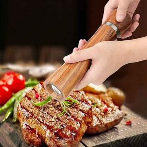 International Style Natural Wooden Mini Salt and Pepper <b>Shakers</b> Set Cute for Your Kitchen - Product Image 3