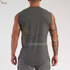 Chaleco de algodón liso para entrenamiento de tela transpirable, chaleco de algodón para chicos, precio al por mayor de gran tamaño, precio más vendido, chaleco de algodón para hombres - Product Image 2