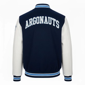 แจ็คเก็ตบอมเบอร์วาร์ซิตี้ผ้าวูลพรีเมียม ดีไซน์เลตเตอร์แมนสุดเท่ พร้อมกระดุมแป๊ก - Product Image 6