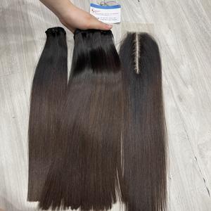 ARTÍCULOS CALIENTES 2025 Hueso recto Muchos colores Máquina de extensión de cabello humano Cabello de trama doble listo para enviar - Product Image 4