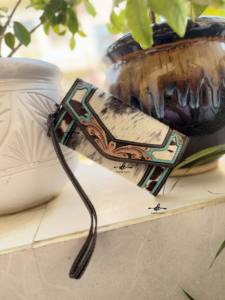 Luxe peau de vache fourrure cuir pochette usiné à la main sculpture bracelet portefeuille 2025 nouveau concepteur en gros mode embrayages femmes - Product Image 5