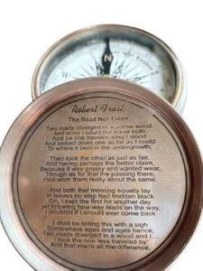 |   Brújula de Latón Antigua con Estuche de Cuero, Brújula de Estilo Antiguo, Suministro Personalizado OEM ODM - Product Image 3