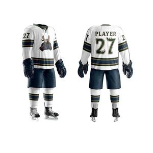 Camisetas de práctica de hockey sobre hielo personalizadas para hombre, venta al por mayor, sublimación en blanco, conjuntos de estilo de hockey sobre hielo - Product Image 1