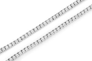 Conjunto milagroso de 2MM, collar de cadena de tenis, joyería de Hip Hop dorada de alta calidad para mujer, collar helado ostentoso personalizable para bodas - Product Image 5