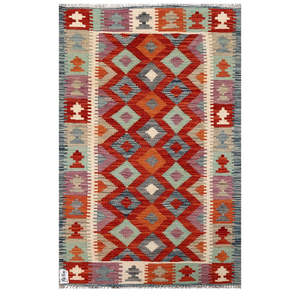 Tapis Kilim Maimana Afghanistan 125 x 80 cm, décoration murale - Product Image 1