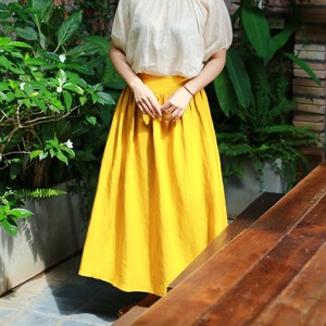 Jupe midi décontractée à carreaux taille haute pour femmes coupe décontractée respirante écologique confortable avec taille naturelle - Product Image 5