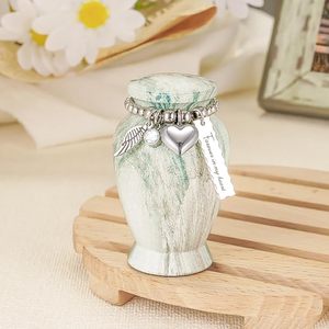 Mosaico de tamaño adulto grande hecho a mano, urna de cremación de vidrio de aluminio, azulejos individuales, entierro aplicado, suministro único para funerales - Product Image 4