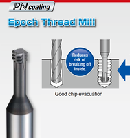 Fraiseuses à queue en carbure de tungstène MOLDINO haute précision à 4 dents avec revêtements PN/TH/ATH HRC65 pour applications de fraisage et de moulage CNC