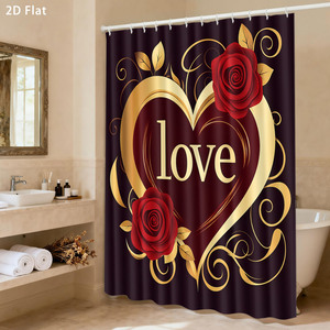 Custom Printed Waterproof Shower <b>Bathroom</b> Rug <b>Set</b> for <b>Bathroom</b> Non-Slip Shower Curtain Bath <b>Mat</b> - Product Image 6