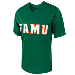 Séchage rapide respirant 100% Polyester Baseball Softball Jersey manches courtes vêtements de sport à deux boutons imprimé Logo de couleur personnalisé - Product Image 4