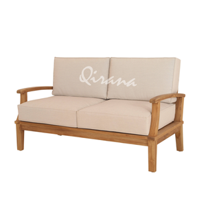 Elegante banco de 2 plazas Sevilla Teak Ideal para una relajación elegante al aire libre - Product Image 1