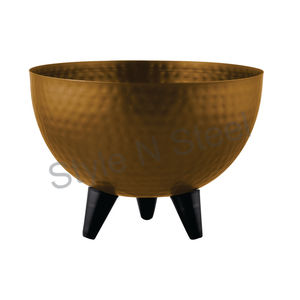 Seau à glace en acier inoxydable avec poignées latérales en bois Bac de fête avec manche en bois Prix Bol à fruits plein de couleur unique - Product Image 3