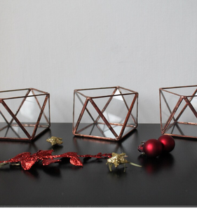 Set of 3 Glass Vintage Candle Holders Wedding Table Wedding <b>Decor</b>, Home <b>Decor</b> Colorful Frosted Amber Black Clear <b>Valentine</b> Print - Product Image 2