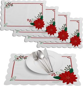 Tapis napperons cuisine napperon caboteur coton lin broderie Pad plat tasse à café tapis de Table décor à la maison OEM - Product Image 1