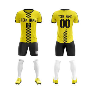 Diseño personalizado Hombres Retro Fútbol Wear Kit Jersey Set para jugadores de fútbol Uniforme de fútbol Club Jugador de fútbol Jerseys Diseño OEM - Product Image 3