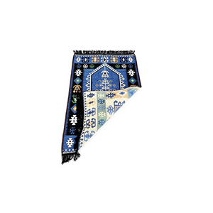 Tapis de Prière Anatolienne Requin Kilim 11 Bleu - Product Image 5