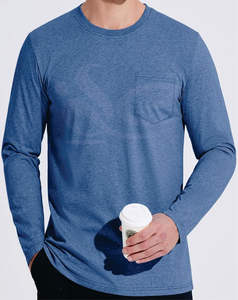 Camiseta ajustada de manga larga de algodón 100% para hombre, ropa de calle de cuello redondo en blanco de peso pesado, transpirable, antiarrugas, opción de logotipo personalizado alto - Product Image 5