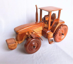 Voiture jouet en bois vintage antique faite à la main unisexe Montessori jouets éducatifs pour les enfants de 2 à 4 ans fabriqués au Vietnam en gros - Product Image 1