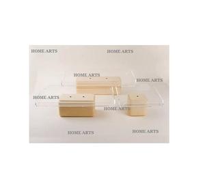 Set Of 3 Wood And <b>Acrylic</b> Cake Stand Superior Quality Customized Shape And Size Dessert <b>Display</b> Stand In India - Product Image 4