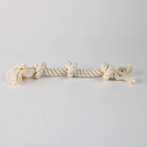 <b>Heavy</b>-<b>Duty</b> Three-Knot Cotton <b>Rope</b> Dog Toy, Multi-Knot Design Encourages Longer Playtime, Tug Of War Training And Stress Relief - Product Image 2
