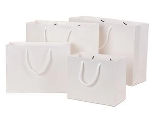 Fabricant de sacs shopping en papier ivoire écologiques au Vietnam, sacs d'emballage personnalisés avec logo imprimé, vente en gros - Product Image 1