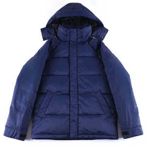 Best Sale Zipper Solid Men Thick Cotton Puffer Cropped Mens Down Jacket Winter Jacket Oversized Hooded Wholesale Price - Product Image 1