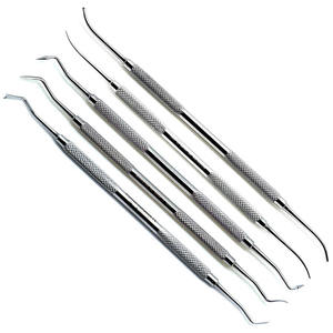 Ensemble de ciseaux à modeler en cire dentaire 5 pièces Instruments de restauration à double extrémité par amrid surgical - Product Image 1