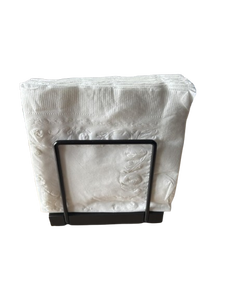 Porte-mouchoirs en bois avec cadre métallique – Panier à serviettes en bois et en fer pour comptoir de salle de bain, salle d'eau et table à manger - Product Image 4