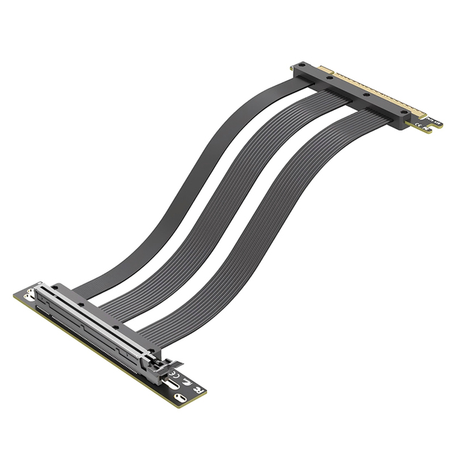 PCIe 5.0 X16 GPU Riser Cable, Vertical Mount Extension