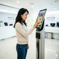 Support de tablette POS de comptoir pour supermarché et restaurant ATP avec processeur Intel Core i5, stockage 64 Go, fonction SDK et lecteur de codes-barres