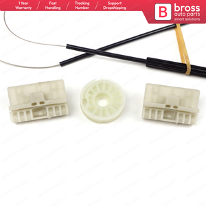 Juego de reparación de regulador de ventanilla eléctrica BWR650 puerta delantera derecha para A6 C6 S6 4F 4F2 4F5 2004-2011 4/5 puerta 4F0837462 Bross Auto Parts - Product Image 5