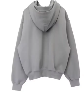 Conjunto de 2 Piezas de Invierno con Hombros Caídos, Pantalones Joggers y Sudadera con Capucha Extra Grande, Bordada y Teñida Lisa - Product Image 4