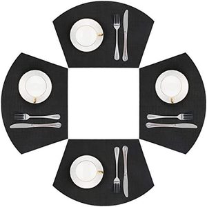 Napperons en cuir Napperon classique pour table à manger Décoration et accessoires pour restaurant Tapis en cuir et coussinets avec sous-verre - Product Image 2