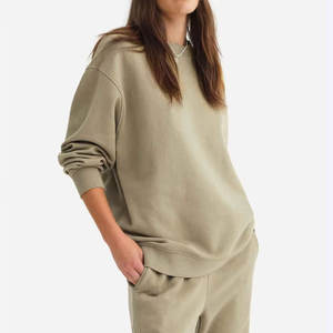 Sudaderas con Capucha y Cuello Redondo de Felpa Lavada para Mujer, Talla Grande, Invierno, OEM - Product Image 3