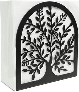 Venta al por mayor diseño de flores soporte de pañuelos de metal diseño personalizado chapado en oro barato soporte de pañuelos de metal de mesa - Product Image 6