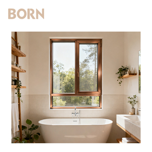 Ventanas abatibles con marco <span class=keywords><strong>de</strong></span> cobre Premium elegante <span class=keywords><strong>de</strong></span> rotura <span class=keywords><strong>de</strong></span> puente térmico para escaparates <span class=keywords><strong>de</strong></span> centro comercial <span class=keywords><strong>de</strong></span> lujo - Product Image 2