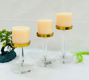 อะคริลิคGoldenเชิงเทียนชุด 3 เชิงเทียนสําหรับตารางCenterpieceสําหรับตกแต่งบ้านคริสต์มาสห้องนอนDiningเตาผิง - Product Image 5