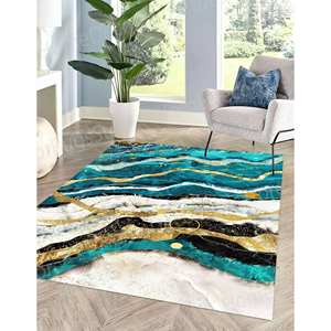 Gold Marble Printed <b>Rug</b>, <b>Thick</b> <b>Rugs</b>, Gift <b>Rugs</b>, Decorative <b>Rugs</b>,Goblen <b>Rug</b> - Product Image 1