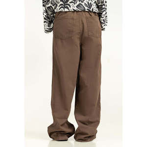 Pantalones Anchos de Cintura Alta para Mujer, Tela de Lona Transpirable y Teñida de Colores, WM-NDJ-SS25-007, Tallas XL y 3XL - Product Image 1
