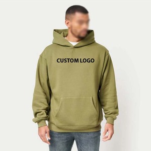 Sudadera con Capucha, Forro Polar, Bordada, Lisa, Teñida, Personalizable, Ecológica, Informal, Manga Larga, Abrigada para Invierno, a la Moda - Product Image 1