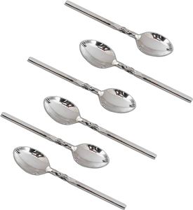 Cuillère en métal en acier inoxydable créative simple utilisation de vernis argenté pour ustensiles de cuisine - Product Image 5