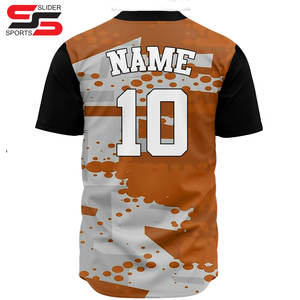 Custom Embroidery Baseball and Softball Jersey Polyester Sportswear With Printed Logo Uniform Style Shirt for Sports Use - Product Image 2