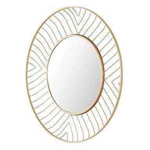 Espejo de Pared Art Deco Moderno de Primera Calidad, Elegante Espejo de Pared de Metal Plateado Nuevo para Decoración del Hogar con Diseño de Hojas - Product Image 2